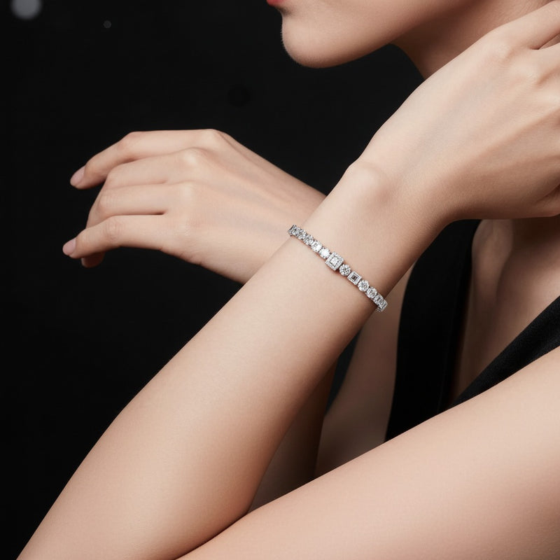 Model wearing bracelet