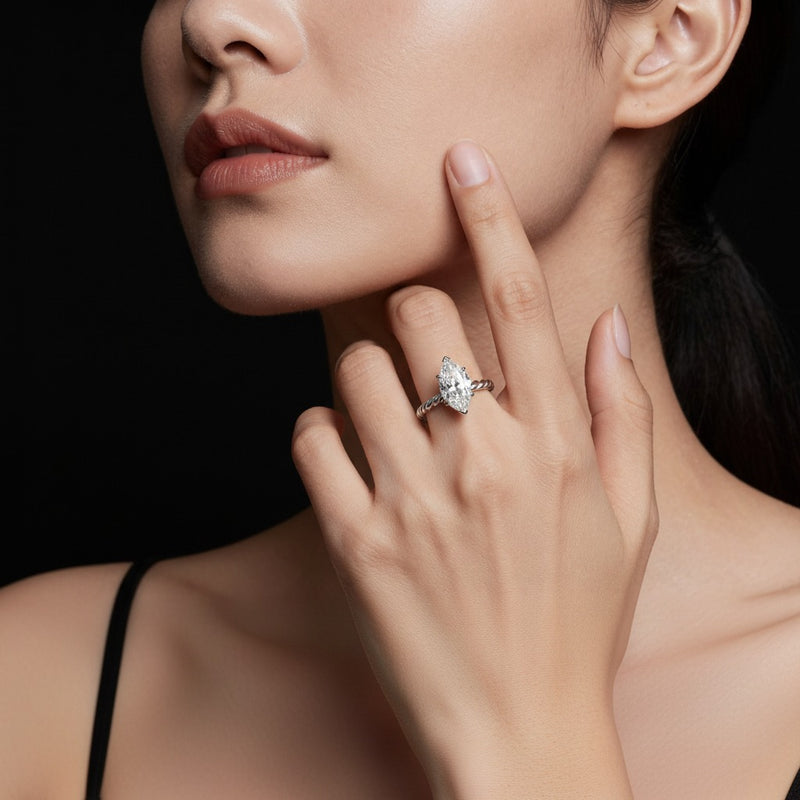 Model wearing ring