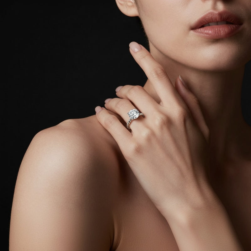 Model wearing ring