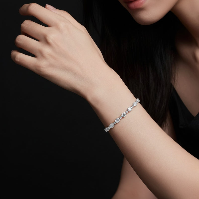 Model wearing bracelet
