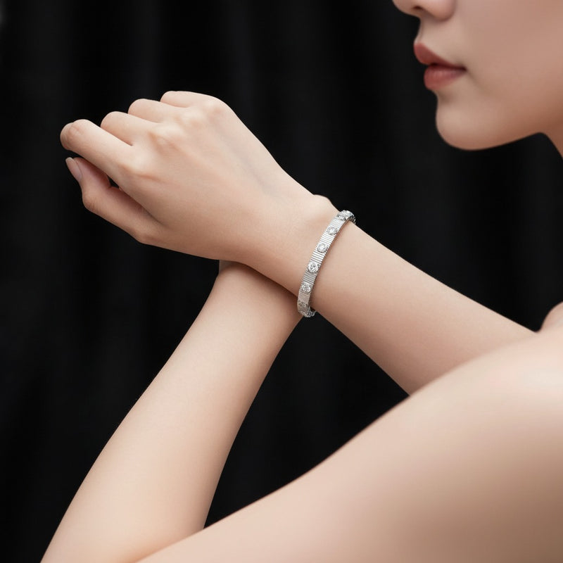 Model wearing bracelet