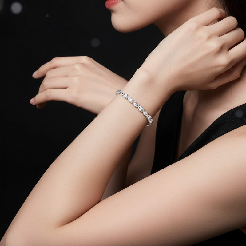 Model wearing bracelet