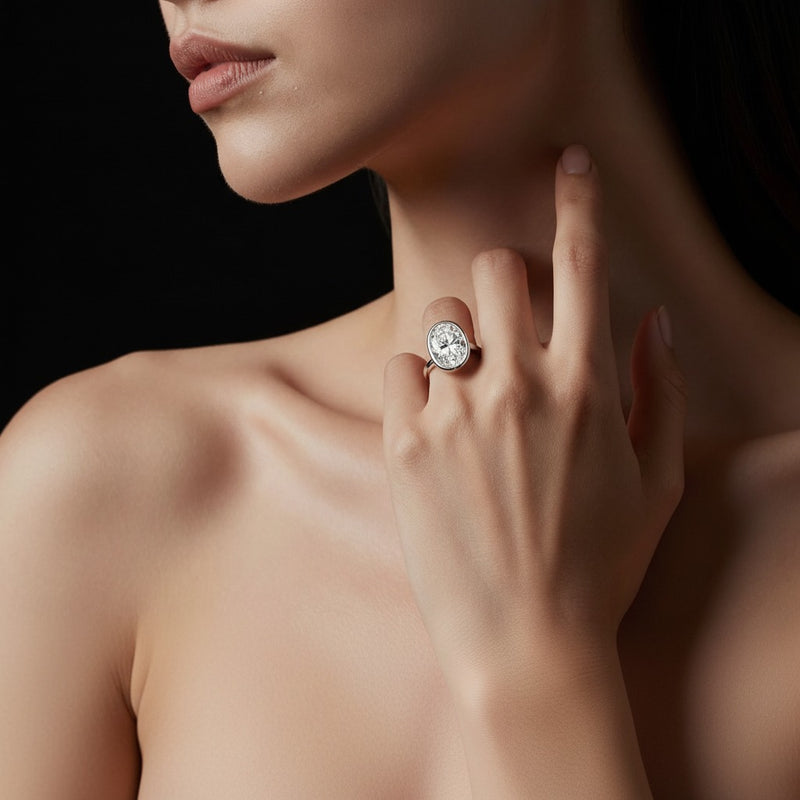 Model wearing ring