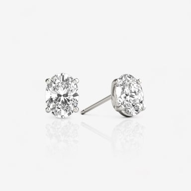 Solitaire Studs — Fancy Shape