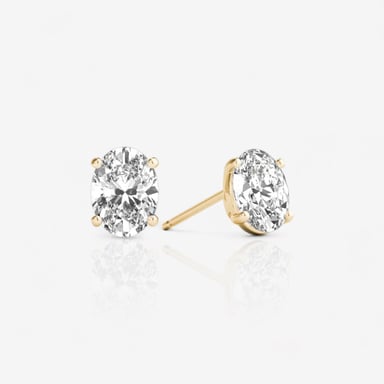 Solitaire Studs — Fancy Shape