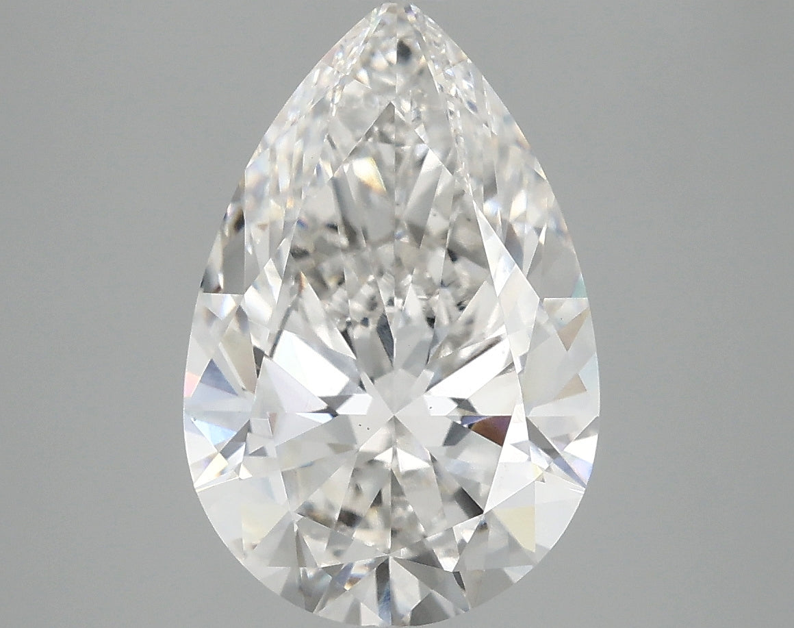 OROLEV Lab Grown Diamond Pear 4.08 Carats - Certification No.763663127