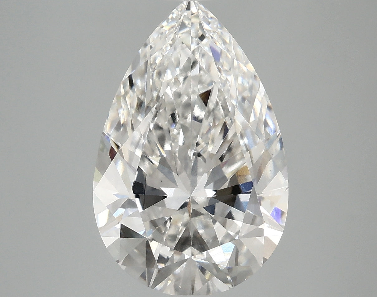 OROLEV Lab Grown Diamond Pear 4.1 Carats - Certification No.763665122
