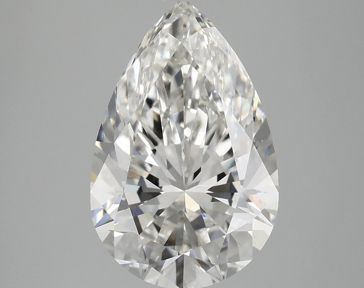 OROLEV Lab Grown Diamond Pear 4.05 Carats - Certification No.763665027