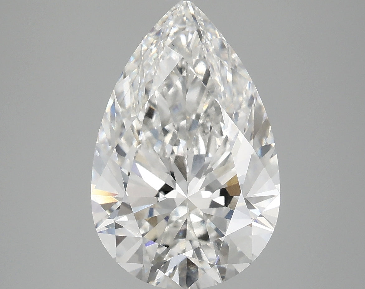 OROLEV Lab Grown Diamond Pear 4.06 Carats - Certification No.763663150