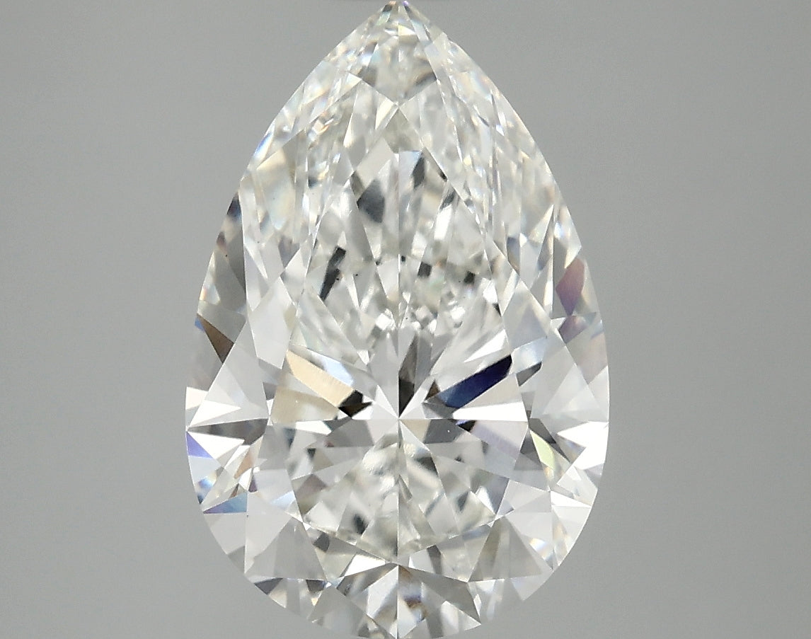 OROLEV Lab Grown Diamond Pear 4.06 Carats - Certification No.728546877