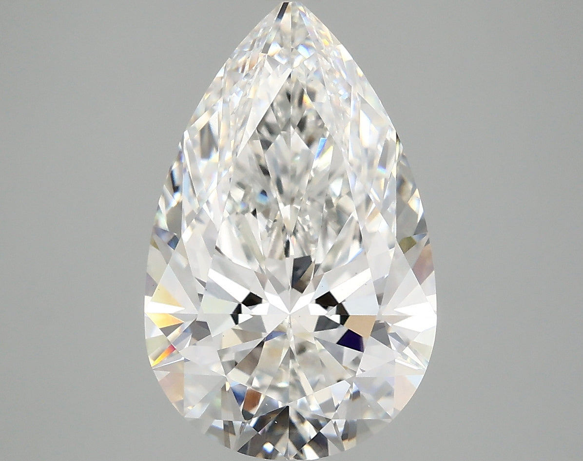 OROLEV Lab Grown Diamond Pear 4.06 Carats - Certification No.797601737