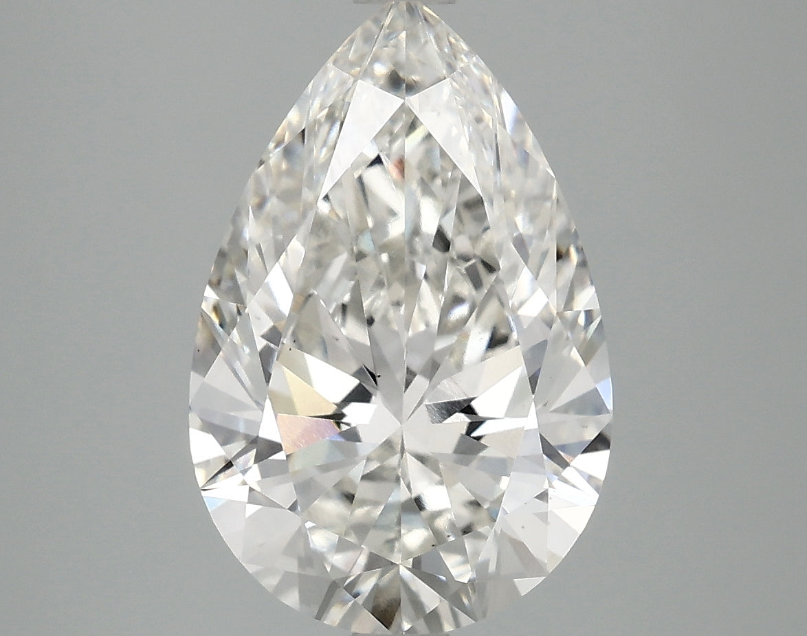 OROLEV Lab Grown Diamond Pear 4.08 Carats - Certification No.757535573