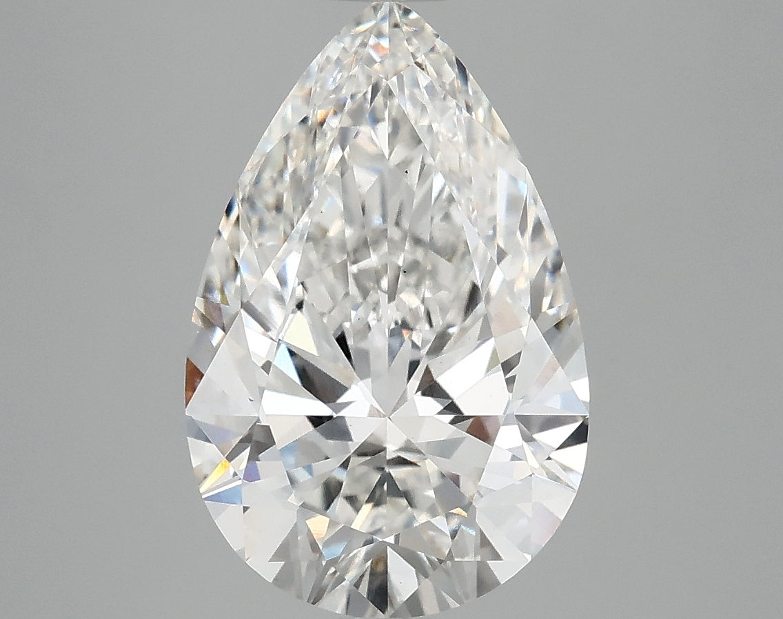 OROLEV Lab Grown Diamond Pear 4.09 Carats - Certification No.763663173