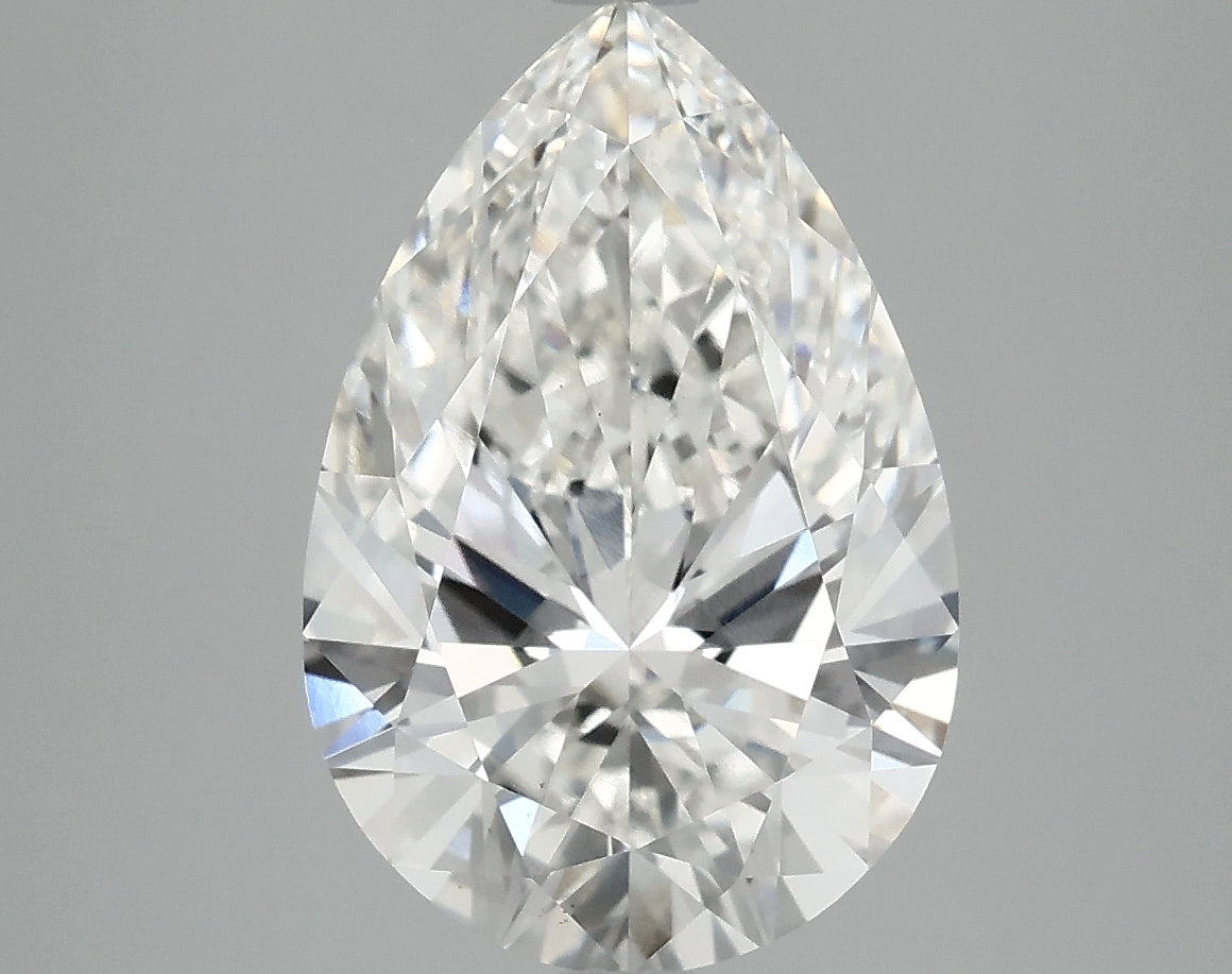 OROLEV Lab Grown Diamond Pear 4.09 Carats - Certification No.763665137