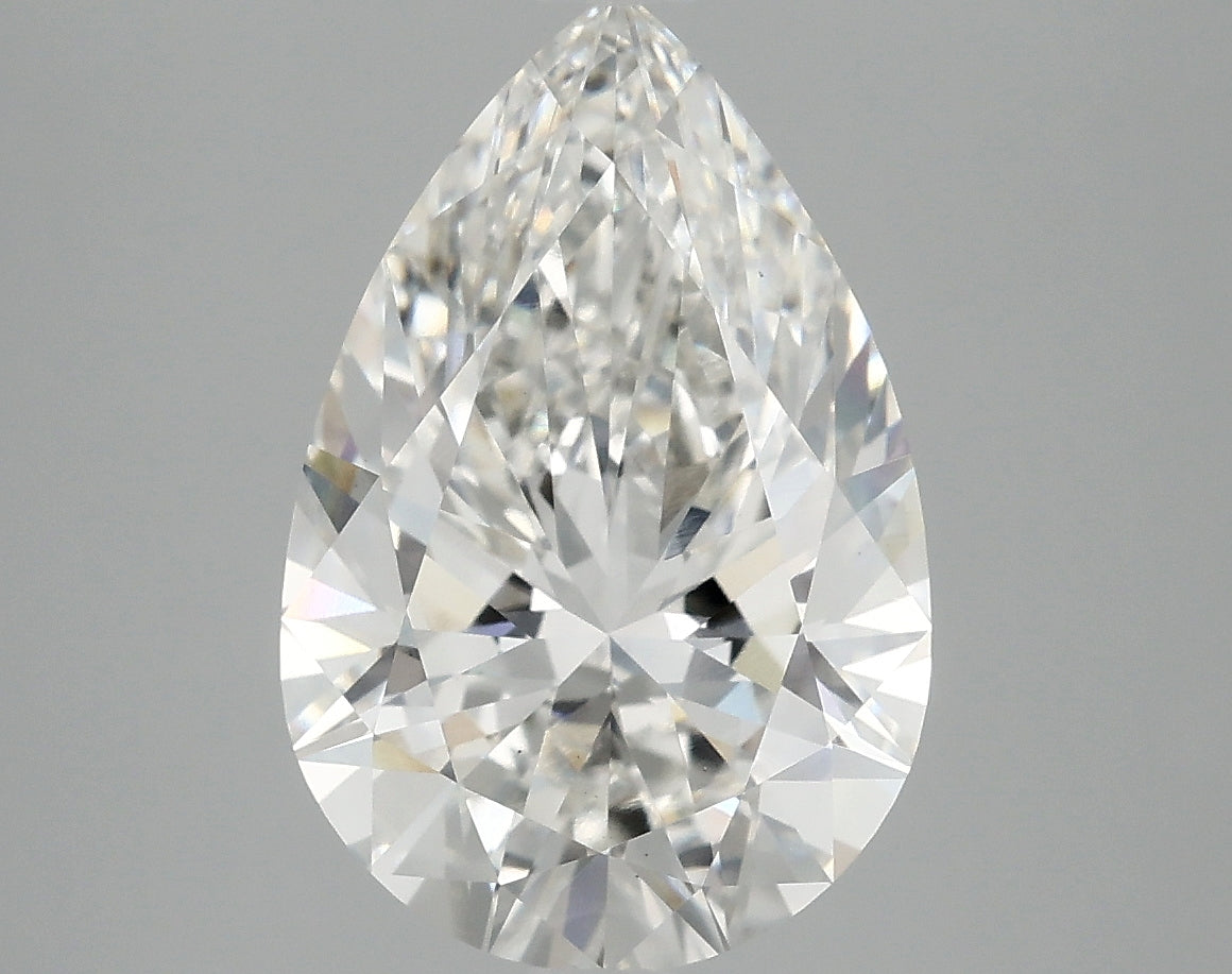 OROLEV Lab Grown Diamond Pear 4.1 Carats - Certification No.763663126