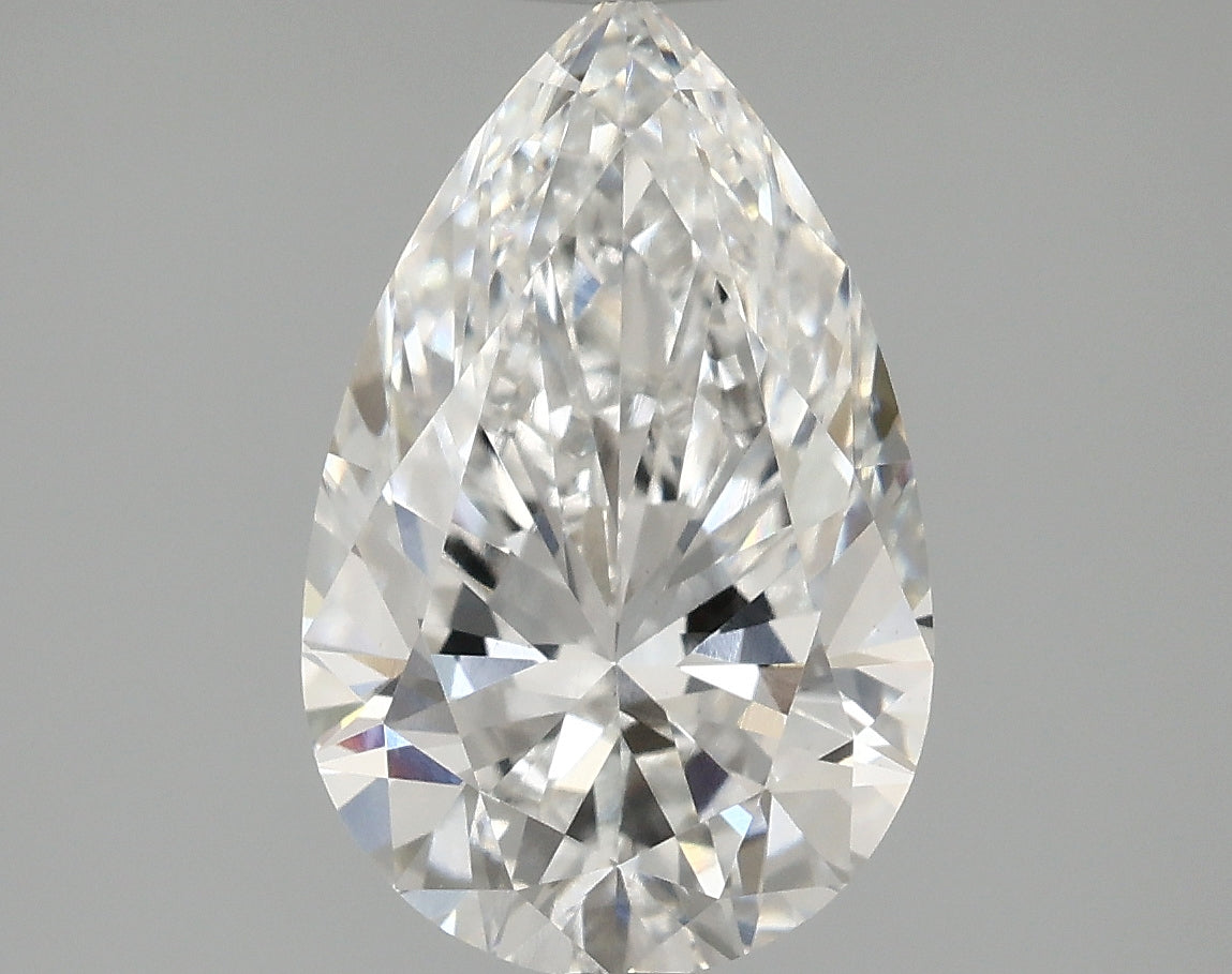 OROLEV Lab Grown Diamond Pear 1.59 Carats - Certification No.759525495
