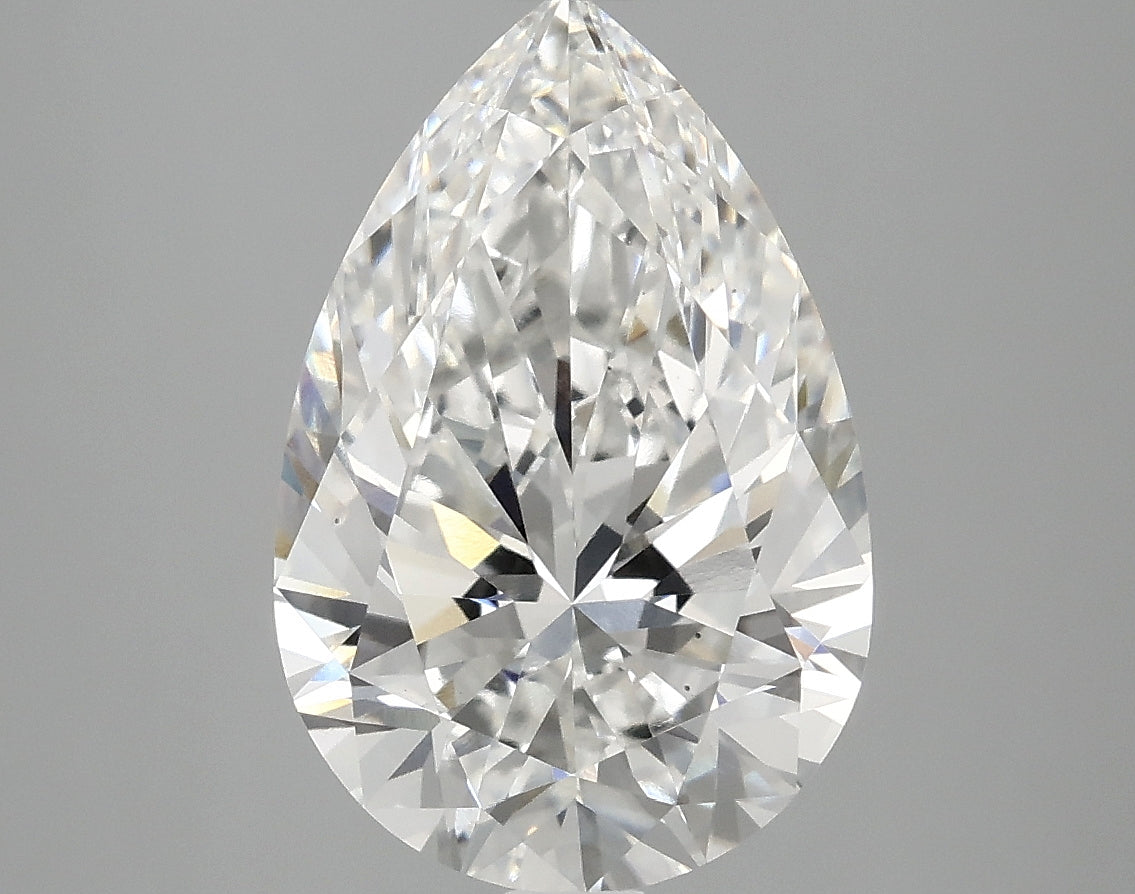 OROLEV Lab Grown Diamond Pear 4.08 Carats - Certification No.763663184