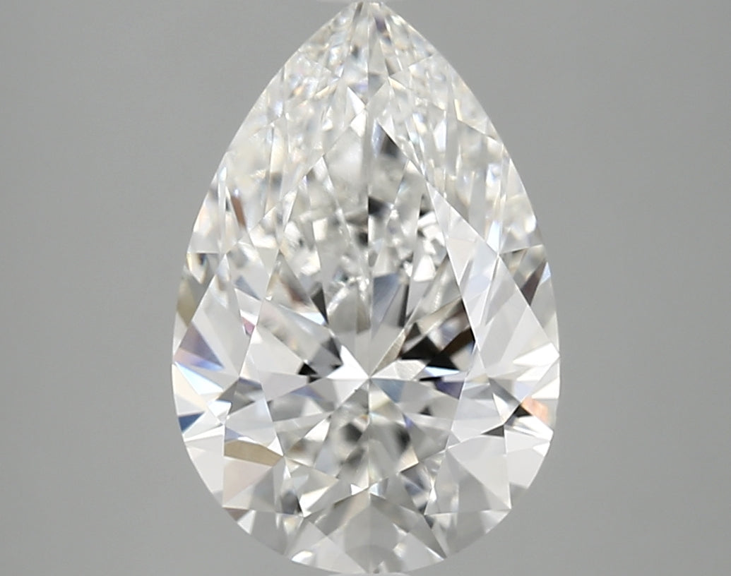OROLEV Lab Grown Diamond Pear 4.08 Carats - Certification No.763665745