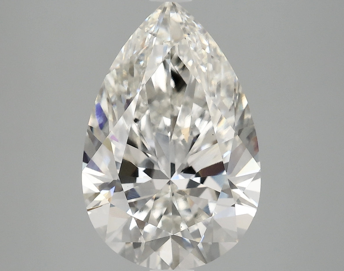 OROLEV Lab Grown Diamond Pear 4.07 Carats - Certification No.728504373