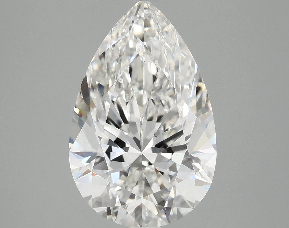 OROLEV Lab Grown Diamond Pear 4.08 Carats - Certification No.761533680