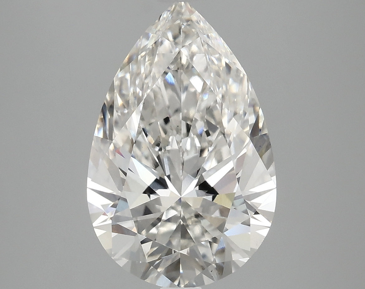 OROLEV Lab Grown Diamond Pear 4.1 Carats - Certification No.763663283