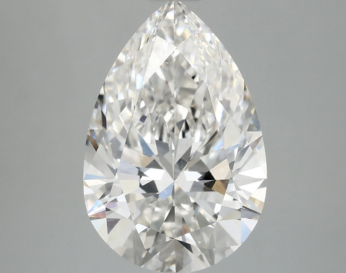 OROLEV Lab Grown Diamond Pear 4.08 Carats - Certification No.727550247