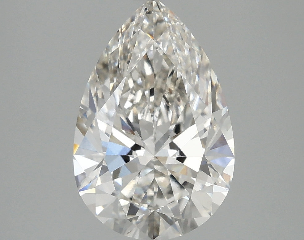 OROLEV Lab Grown Diamond Pear 2.5 Carats - Certification No.772603636