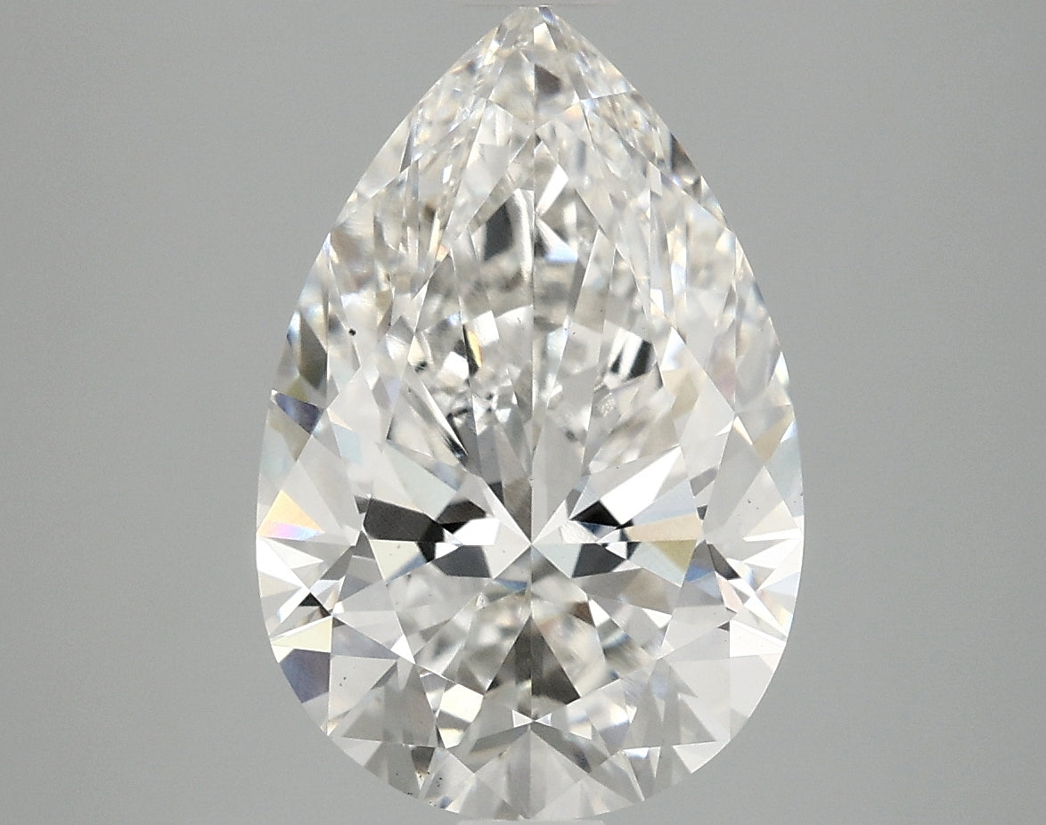 OROLEV Lab Grown Diamond Pear 4.06 Carats - Certification No.727589363