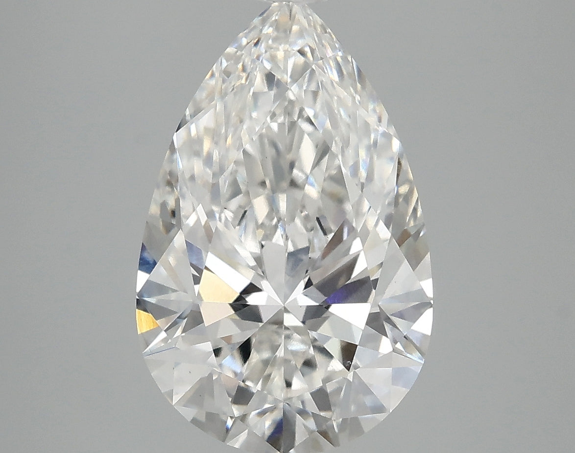 OROLEV Lab Grown Diamond Pear 4.09 Carats - Certification No.763664962