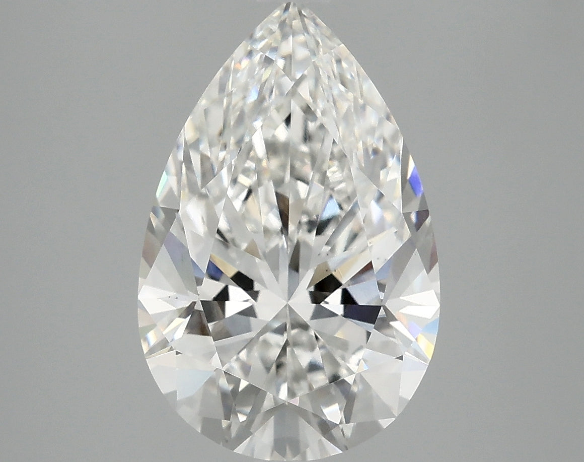OROLEV Lab Grown Diamond Pear 4.07 Carats - Certification No.763663124