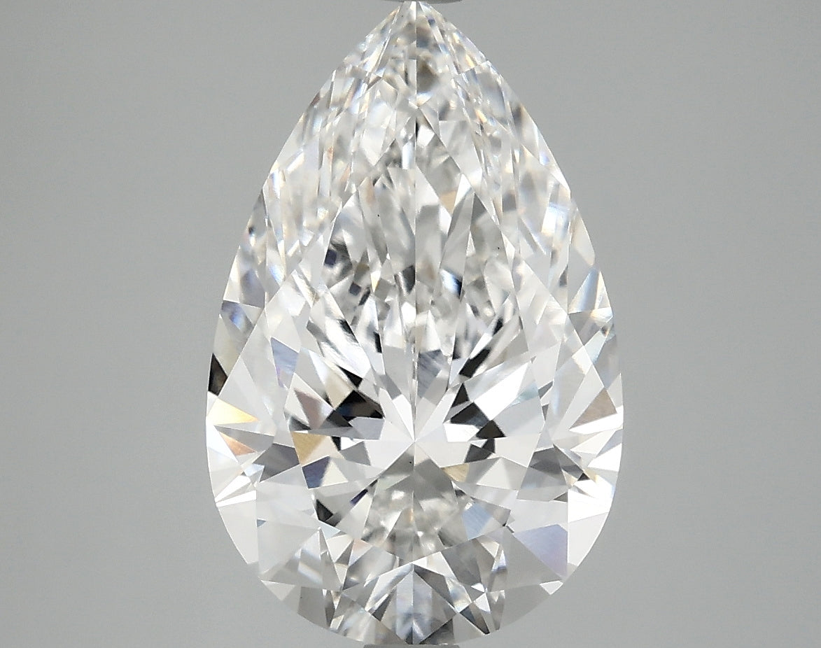 OROLEV Lab Grown Diamond Pear 4.08 Carats - Certification No.763662261