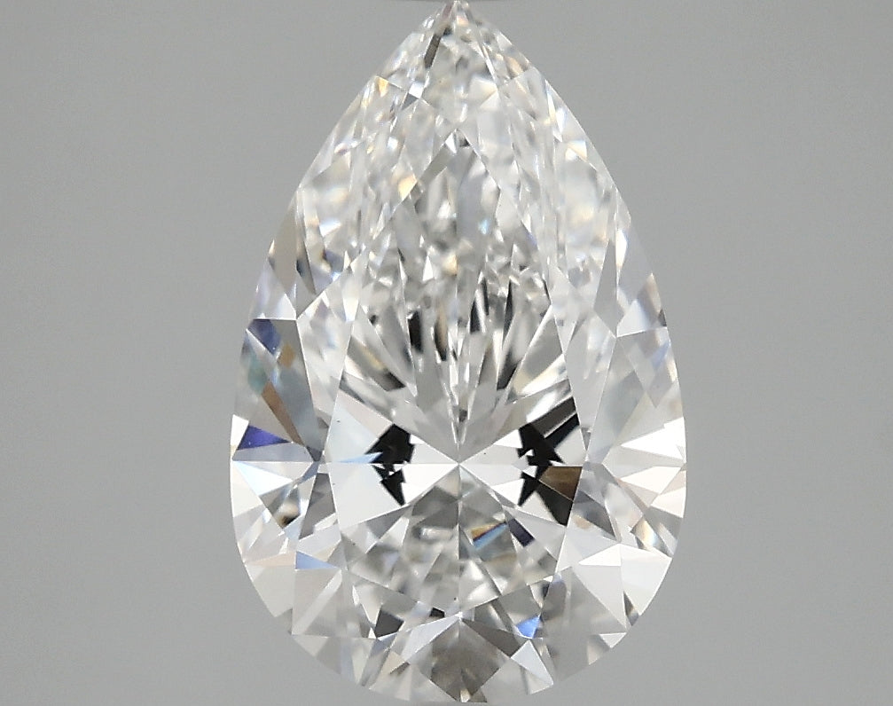 OROLEV Lab Grown Diamond Pear 2.56 Carats - Certification No.758556580