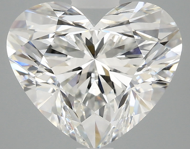 OROLEV Lab Grown Diamond Heart 4 Carats - Certification No.707541040