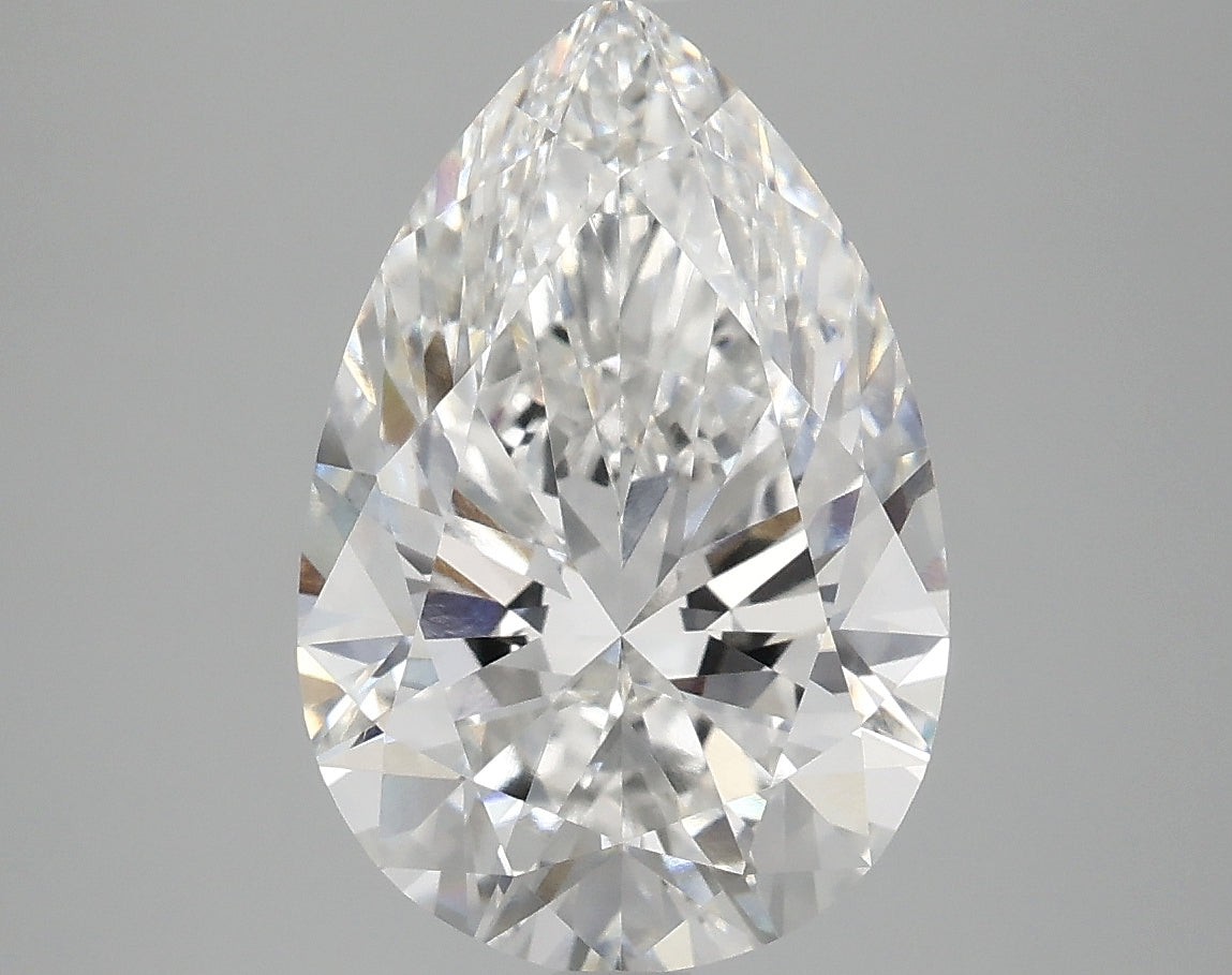 OROLEV Lab Grown Diamond Pear 4.09 Carats - Certification No.763665024