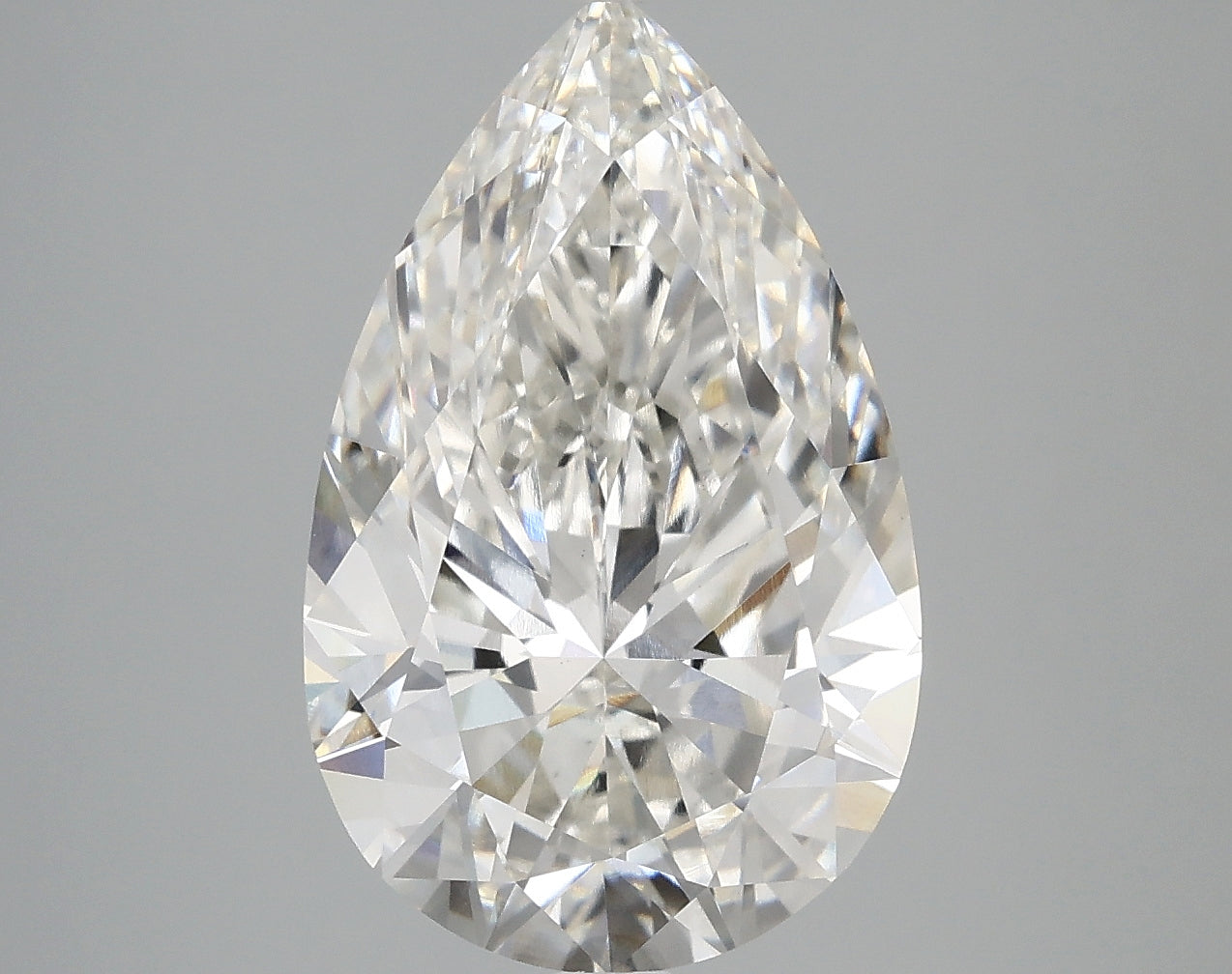 OROLEV Lab Grown Diamond Pear 5 Carats - Certification No.800667898